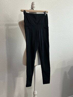 Danskin Leggings Women’s Small Black High Rise Workout Pants Activewear Yoga Gym